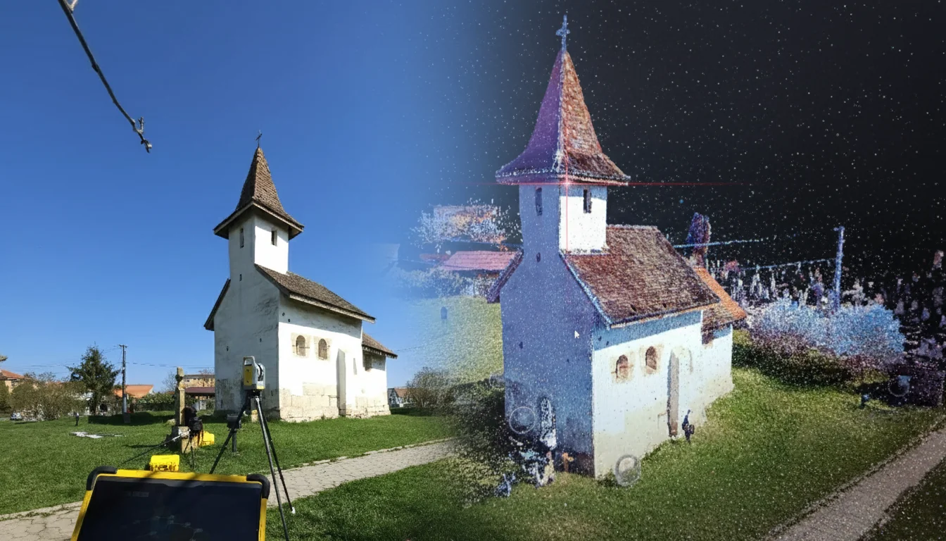 Scanare 3D - documentarea digitală care schimbă construcțiile, restaurarea și proiectarea